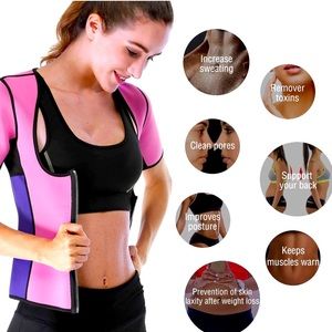 Women's Body Shaper Sauna Vest Suit Sweat Waist Trainer Workout Tank Top
